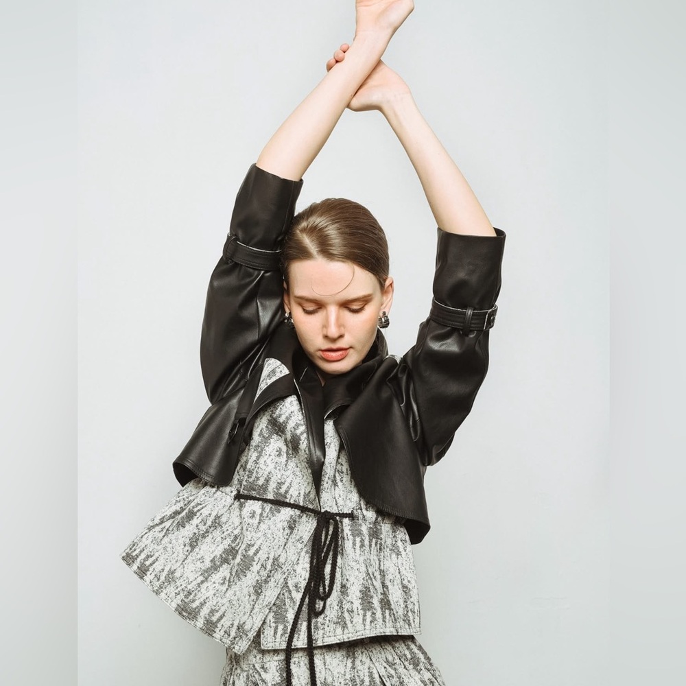 Black Pattern Women's Jacket